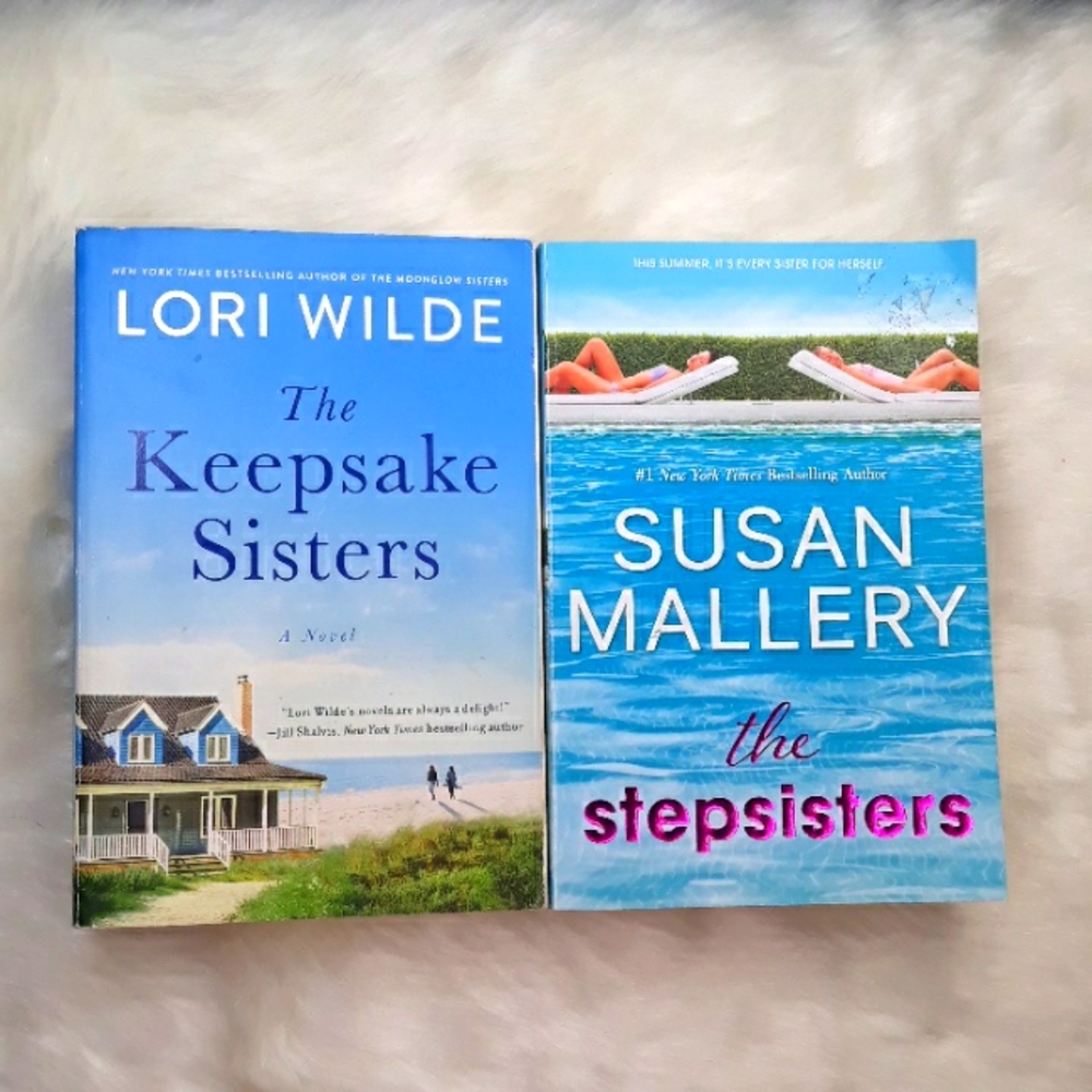 The Keepsake Sisters and The Stepsisters paperback novels